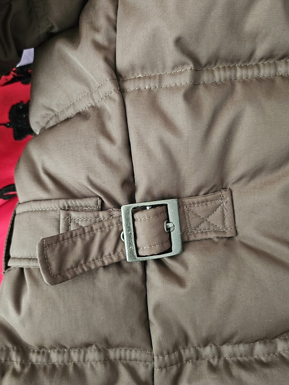 Columbia Brown Puffer Coat with Faux Fur Trim - Picture 4 of 5